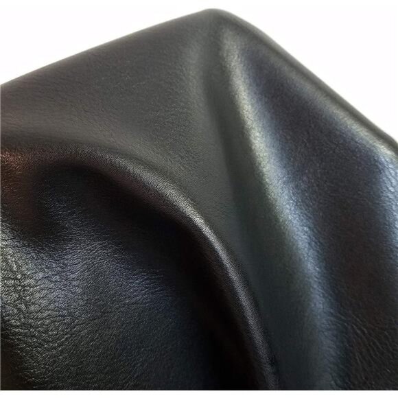 Leathers | Black Soft Faux Vegan Leather PU (Peta Approved Vegan) | 1 Yard - Picture 1 of 4